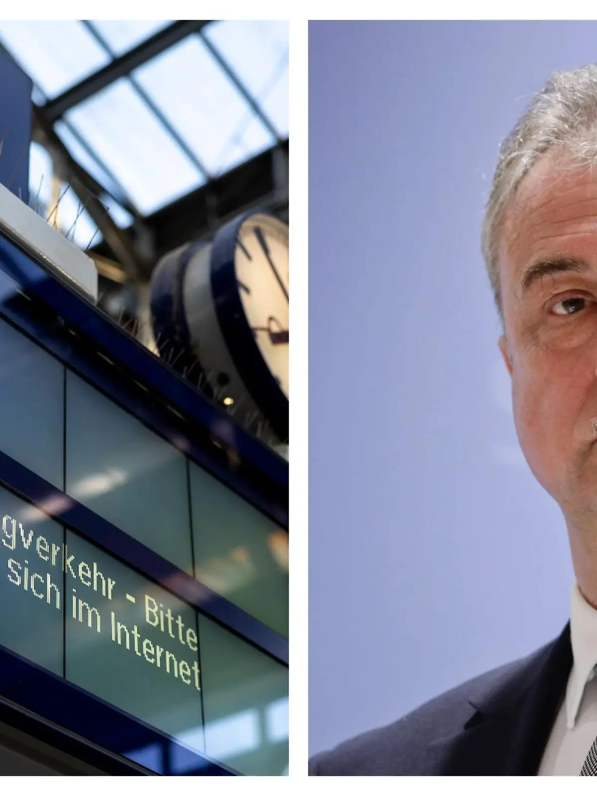 GDL-Boss Claus Weselsky (64, rechts) kündigt für den Januar neue Streiks bei der Bahn an.