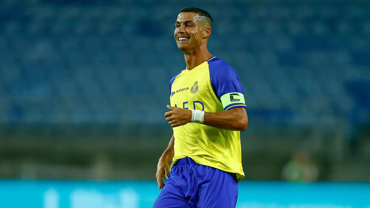 Mandatory Credit: Photo by Pressinphoto/Shutterstock 14016937c Cristiano Ronaldo of Al Nassr Al-Nassr v Benfica, Algarve Cup. Football, Algarve Stadium, Faro, Portugal - 20 Jul 2023 EDITORIAL USE ONLY No use with unauthorised audio, video, data, fixture lists outside the EU, club/league logos or live services. Online in-match use limited to 45 images 15 in extra time. No use to emulate moving images. No use in betting, games or single club/league/player publications/services. Al-Nassr v Benfica, Algarve Cup. Football, Algarve Stadium, Faro, Portugal - 20 Jul 2023 EDITORIAL USE ONLY No use with unauthorised audio, video, data, fixture lists outside the EU, club/league logos or live services. Online in-match use limited to 45 images 15 in extra time. No use to emulate moving images. No use in betting, games or PUBLICATIONxINxGERxSUIxAUTxHUNxGRExMLTxCYPxROUxBULxUAExKSAxONLY Copyright: xPressinphoto/Shutterstockx 14016937c