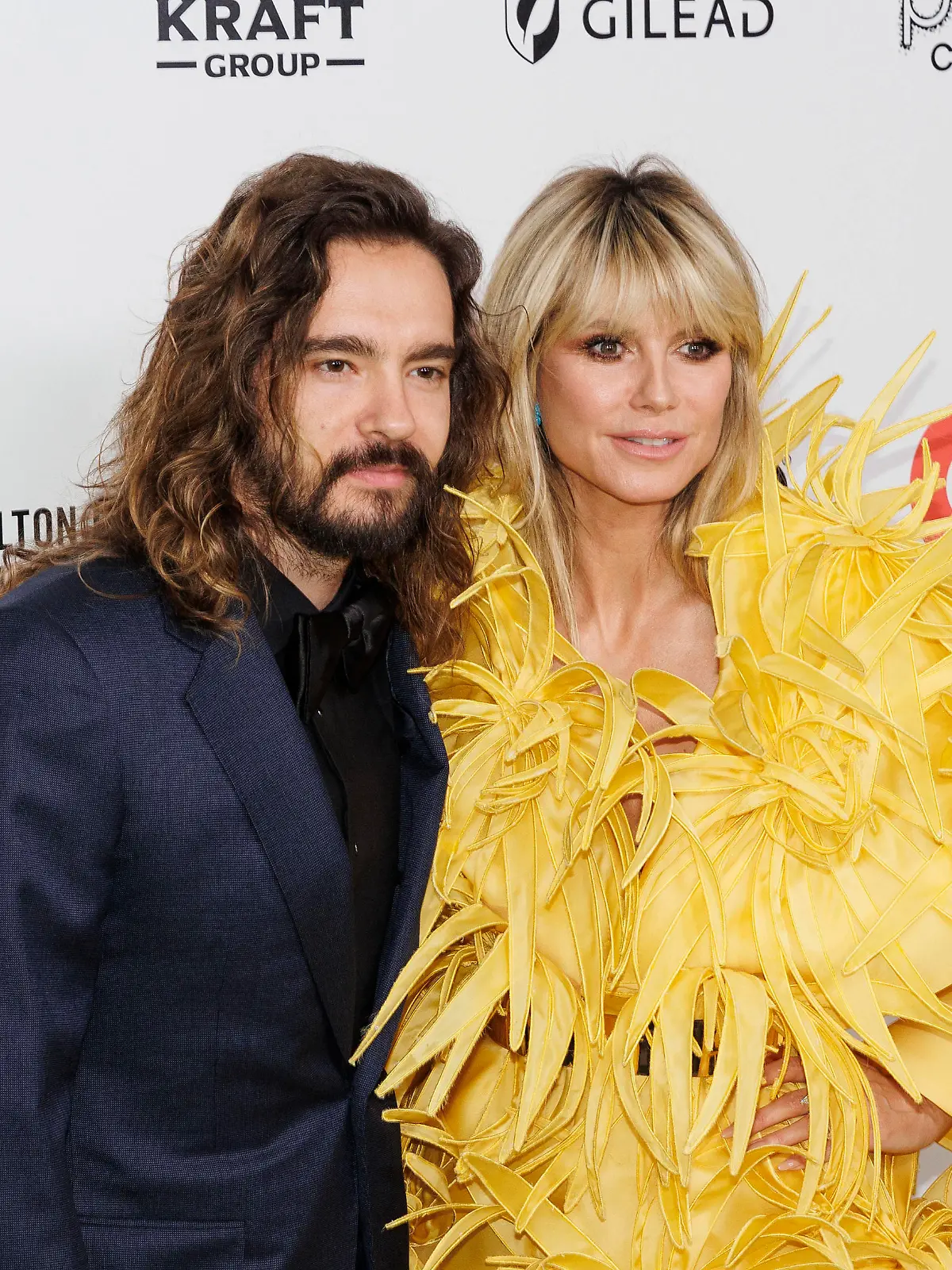 March 12, 2023, West Hollywood, California, USA: Tom Kaulitz and Heidi Klum L-R at the 31st Annual Elton John AIDS Foundation Academy Viewing Party on Sunday March 12, 2023 at The City of West Hollywood Park in West Hollywood, California. /PI West Hollywood USA - ZUMAp124 20230312_zaa_p124_261 Copyright: xDOUGLASxCUELLARx