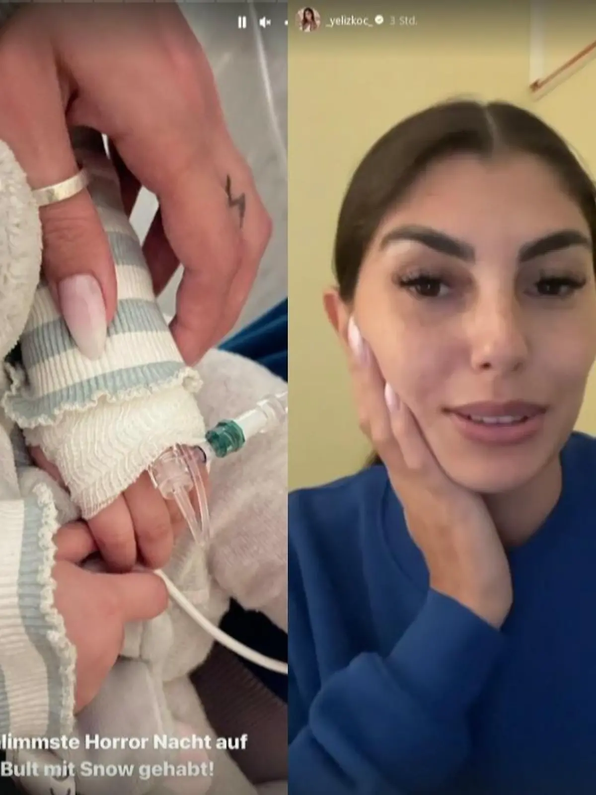 Yeliz Koc musste mit Tochter Snow ins Krankenhaus.