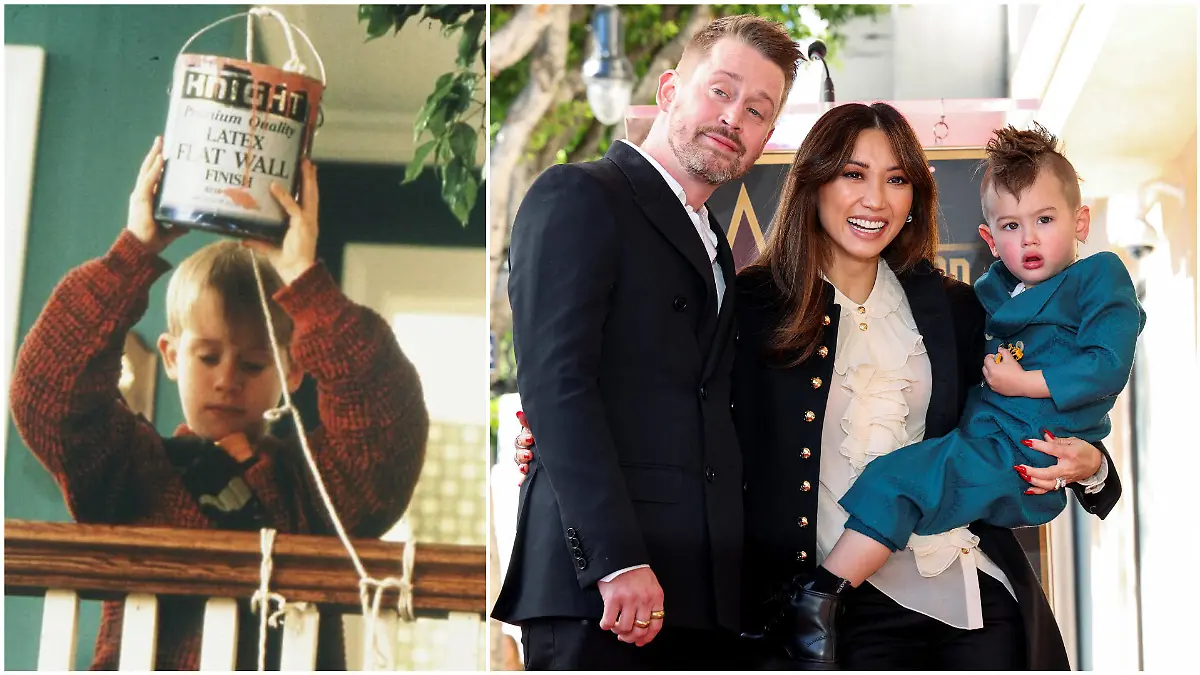 Macaulay Culkin in "Kevin - Allein zu Haus" und 2023 auf dem Hollywood "Walk of Fame"