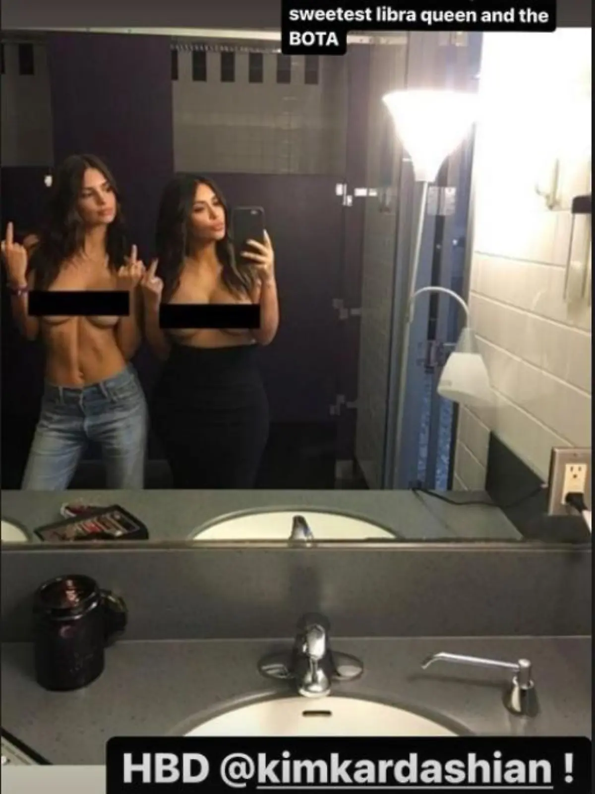 Mit diesem Bild gratuliert Emily Ratajkowski Kim Kardashian zum Geburtstag