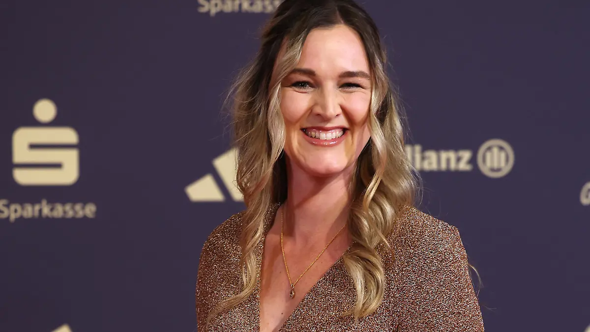 BADEN-BADEN, GERMANY - DECEMBER 17: Denise Herrmann-Wick arrives for the "Sportler des Jahres" Award 2023 at Kurhaus Baden-Baden on December 17, 2023 in Baden-Baden, Germany. (Photo by Alexander Hassenstein/Getty Images)