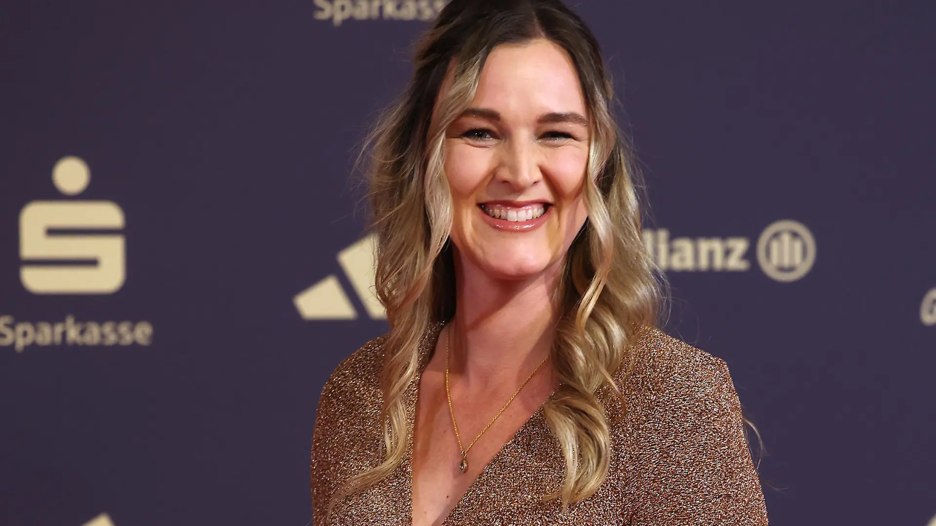 BADEN-BADEN, GERMANY - DECEMBER 17: Denise Herrmann-Wick arrives for the "Sportler des Jahres" Award 2023 at Kurhaus Baden-Baden on December 17, 2023 in Baden-Baden, Germany. (Photo by Alexander Hassenstein/Getty Images)