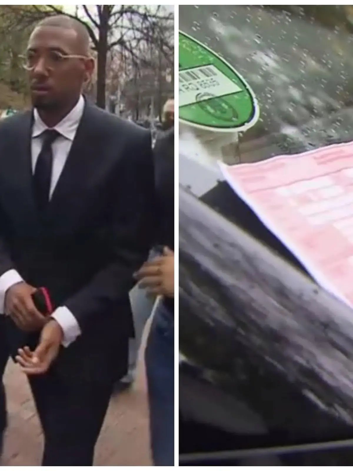 Nach dem zweiten Prozesstag in München wartete ein Strafzettel auf Jerome Boateng und sein Team.