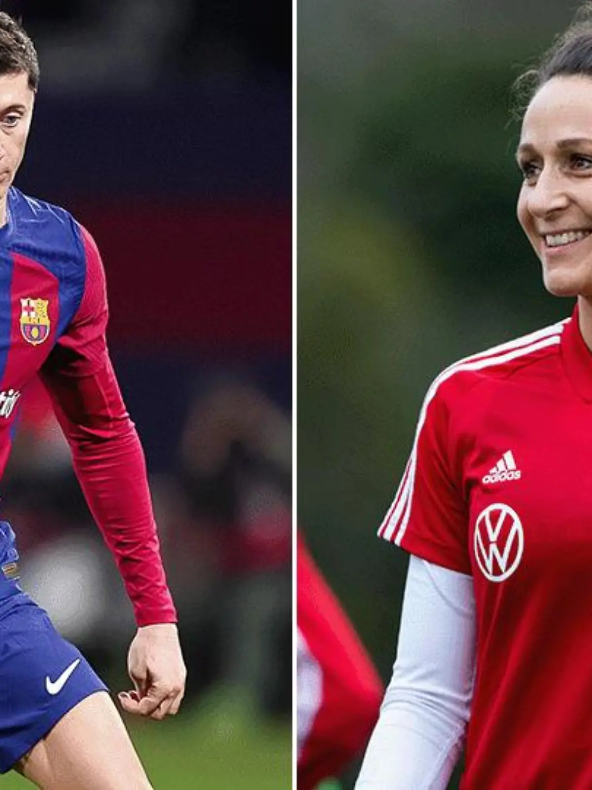 Robert Lewandowski und Ramona Petzelberger
