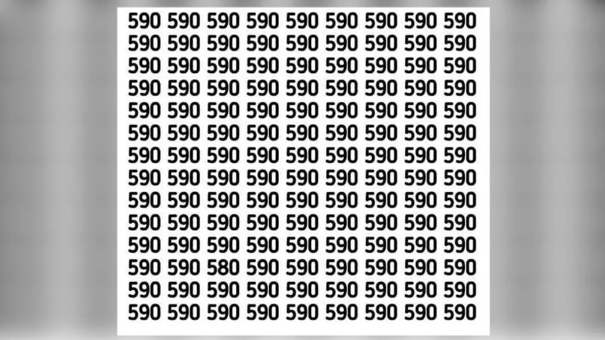 Bilderrätsel mit der Zahl 590