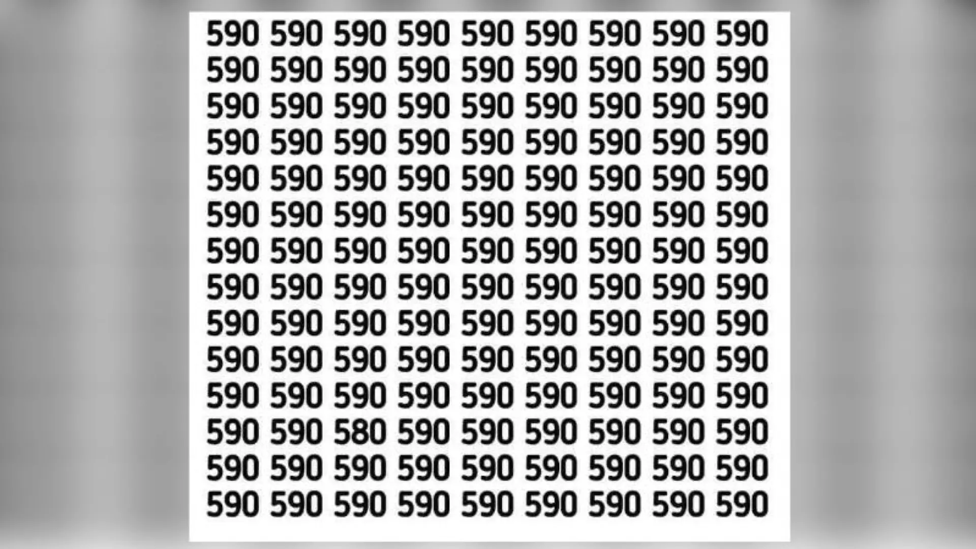 Bilderrätsel mit der Zahl 590