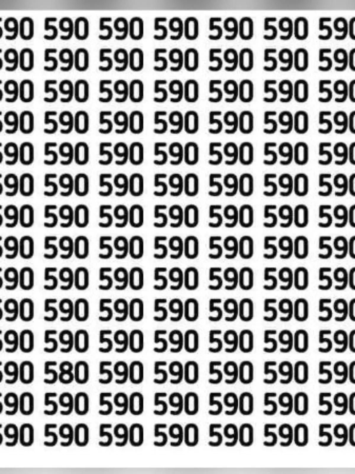 Bilderrätsel mit der Zahl 590