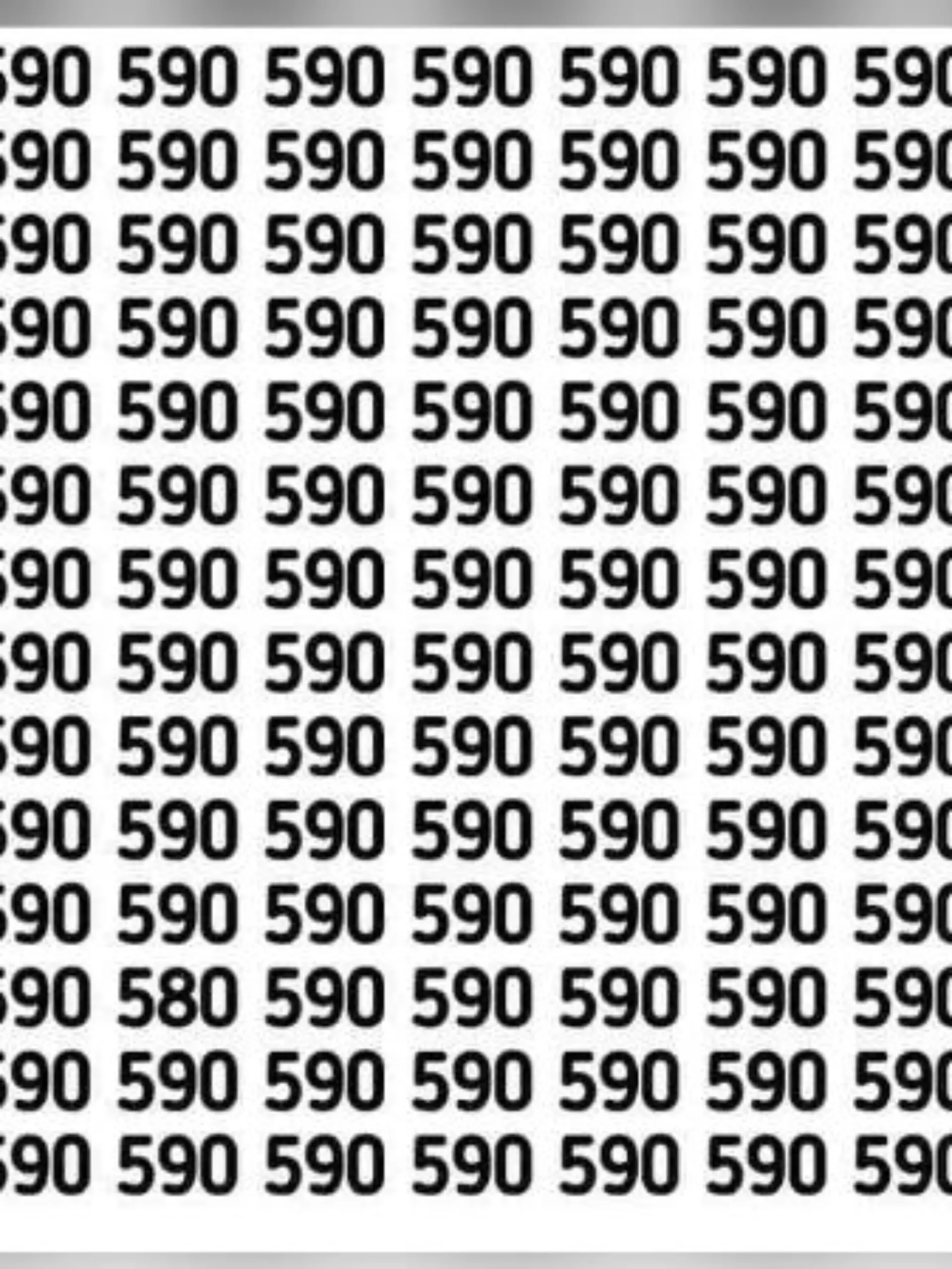 Bilderrätsel mit der Zahl 590