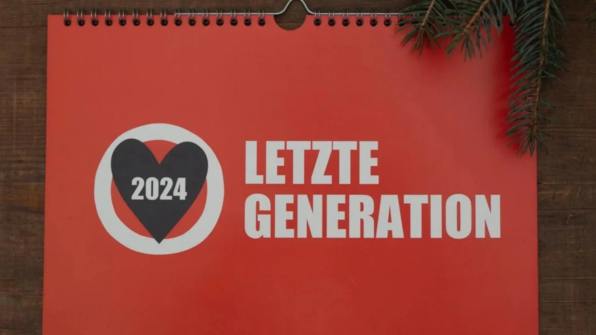Ein Kalender der Letzten Generation.