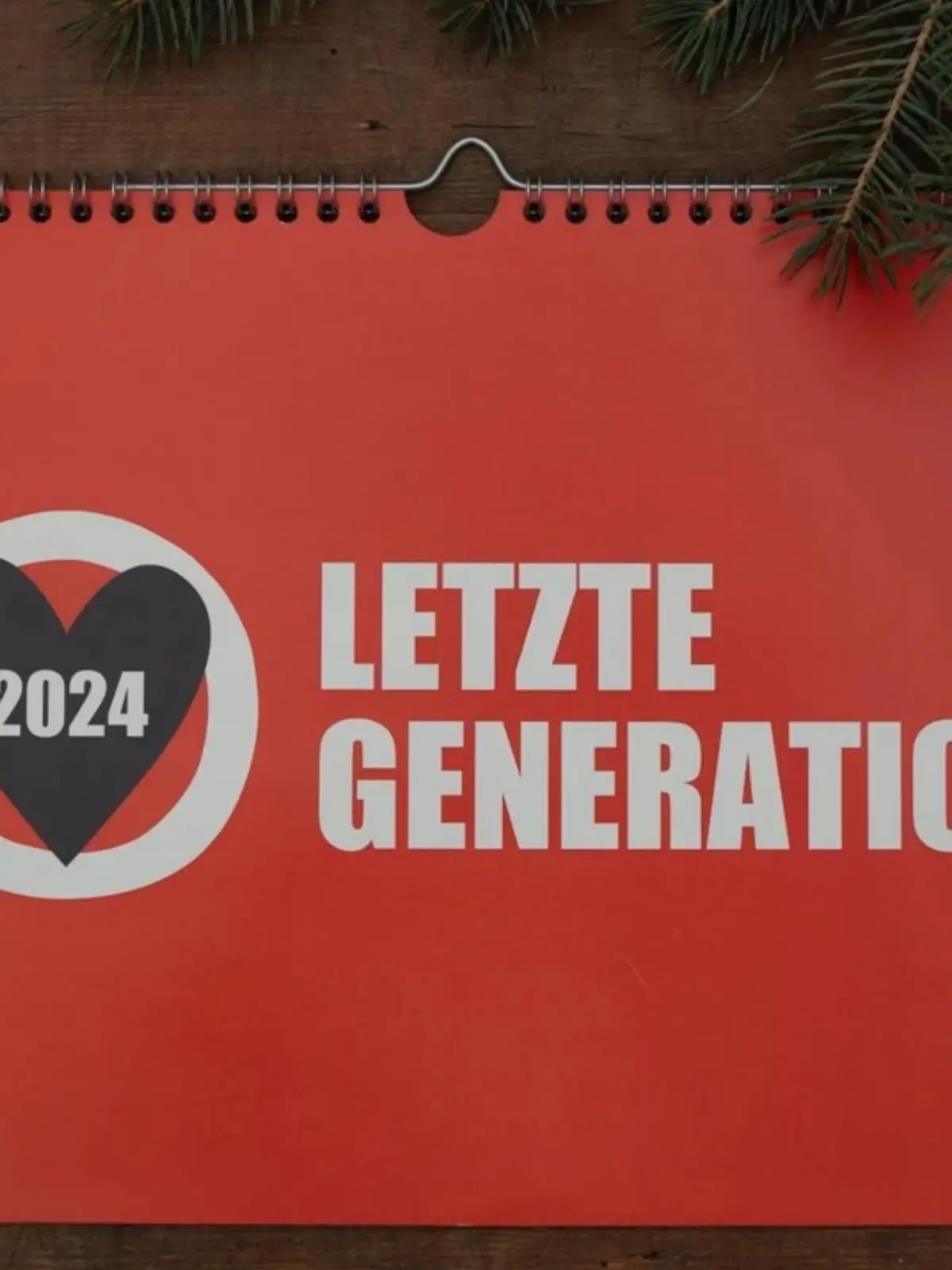 Ein Kalender der Letzten Generation.