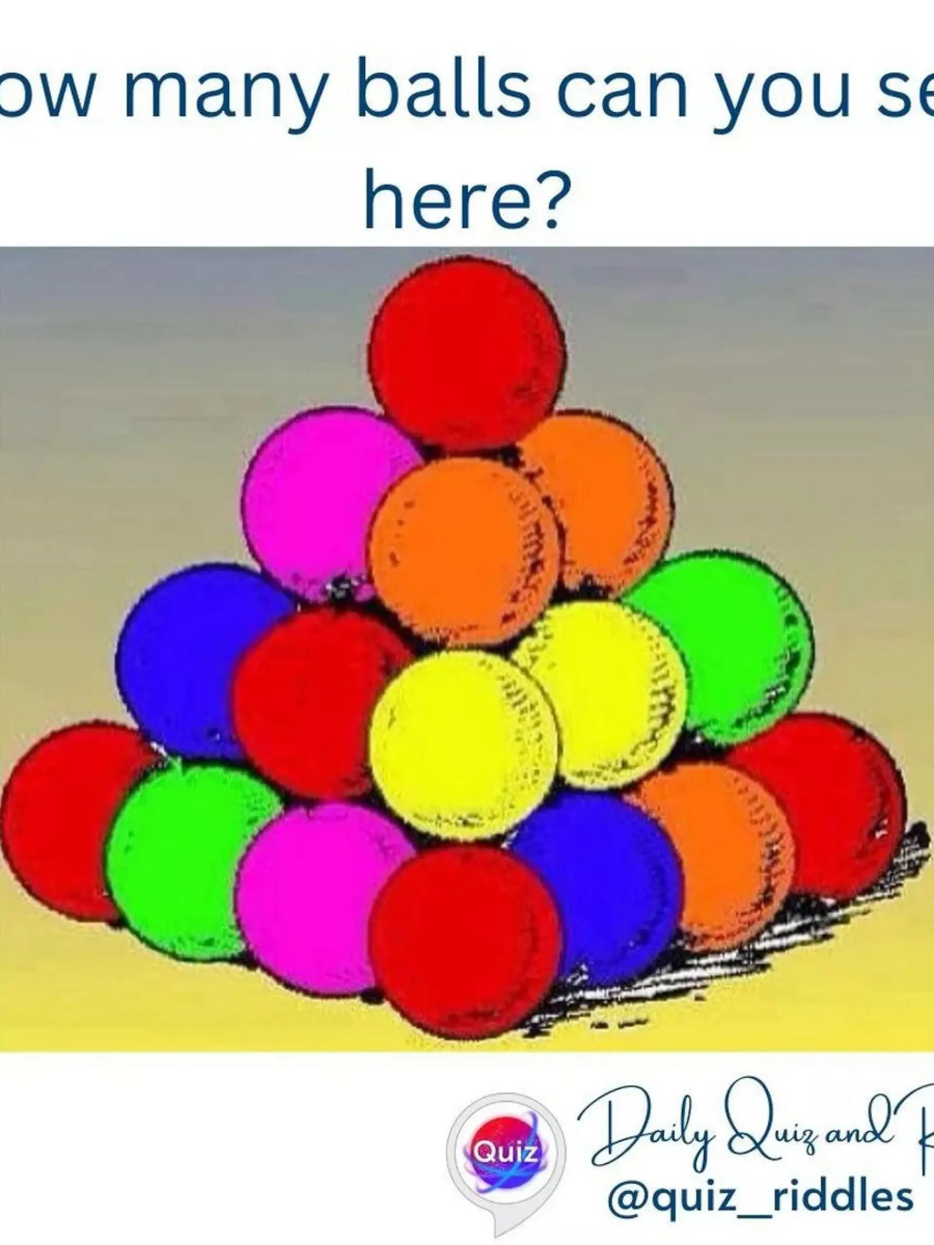 Rätsel: Wie viele Bälle seht ihr auf dem Bild?