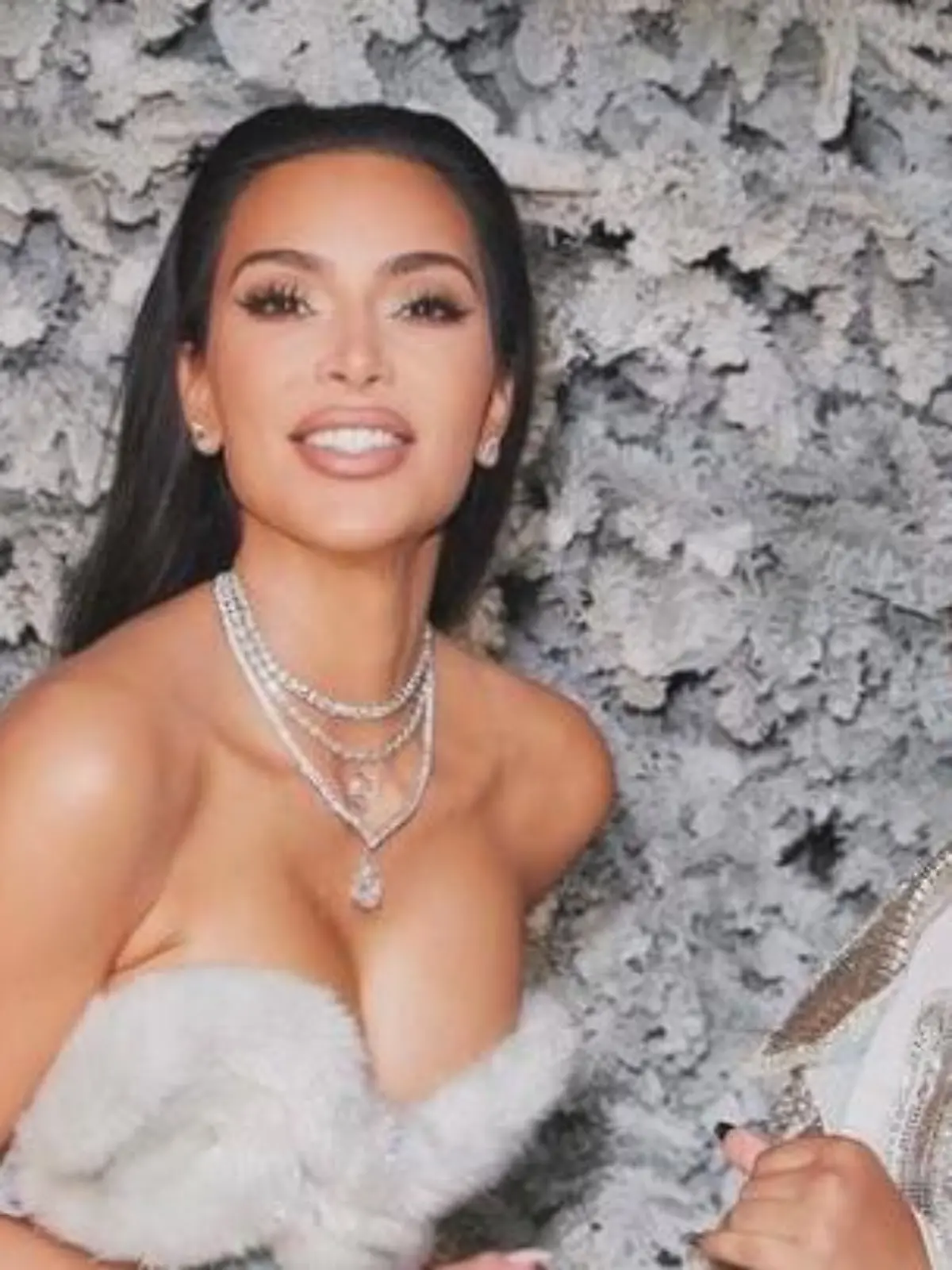 Kim Kardashian und Tochter North beim Weihnachts-Shooting.