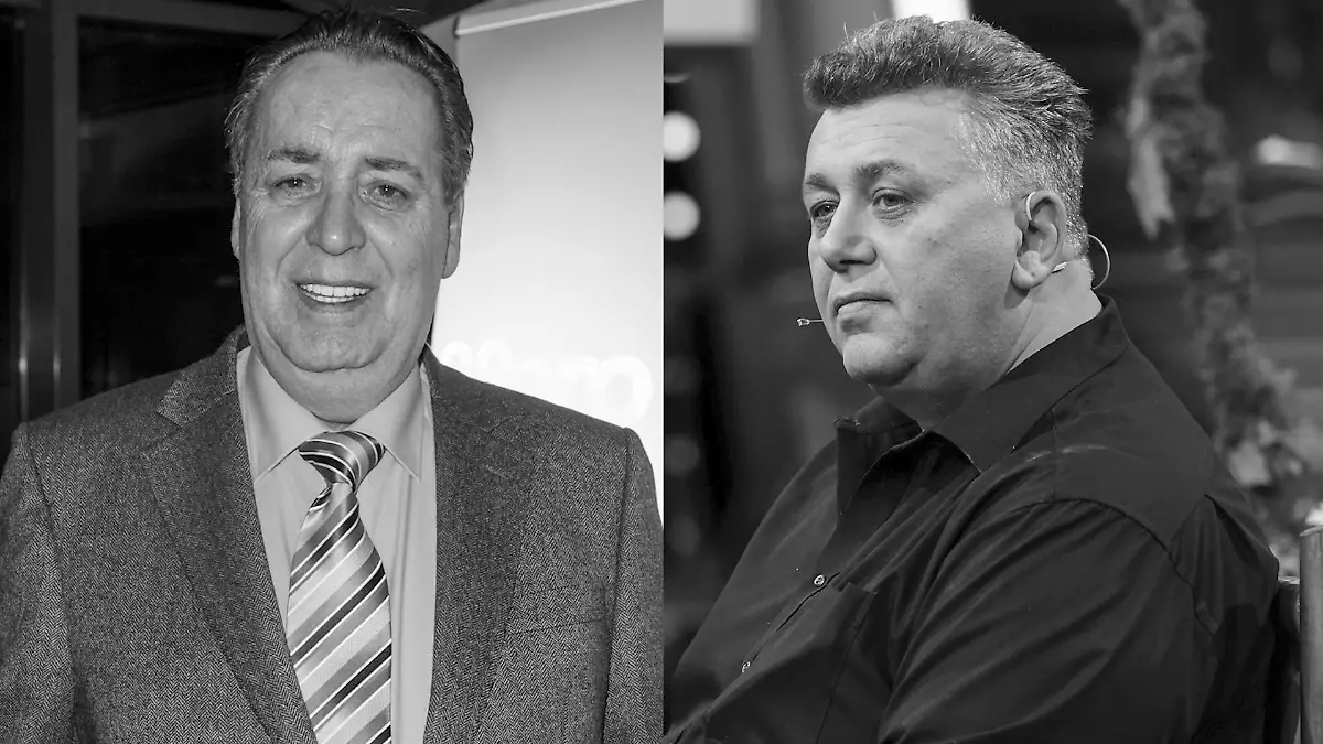 Frank Fussbroich (re.) trauert um seinen Vater Fred (li.)