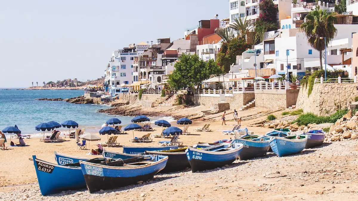 Der Angriff ereignete sich an der marokkanischen Atlantikküste bei Agadir. Im Bild Taghazout, nahe Agadir (Symbolbild).