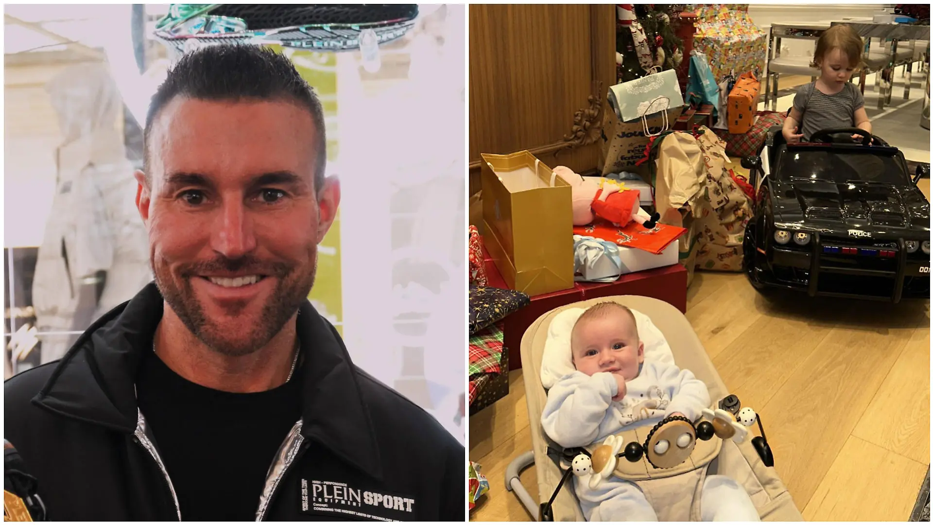 Philipp Plein und seine beiden jüngsten Söhne, Baby Rouge, und Rocket