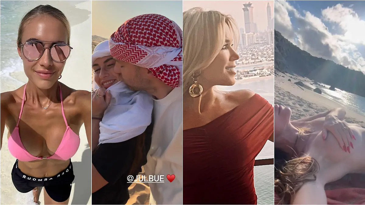 Alena Gerber, Sarah Engels, Sylvie Meis und Heidi Klum schicken heiße Grüße ins nasse Deutschland.