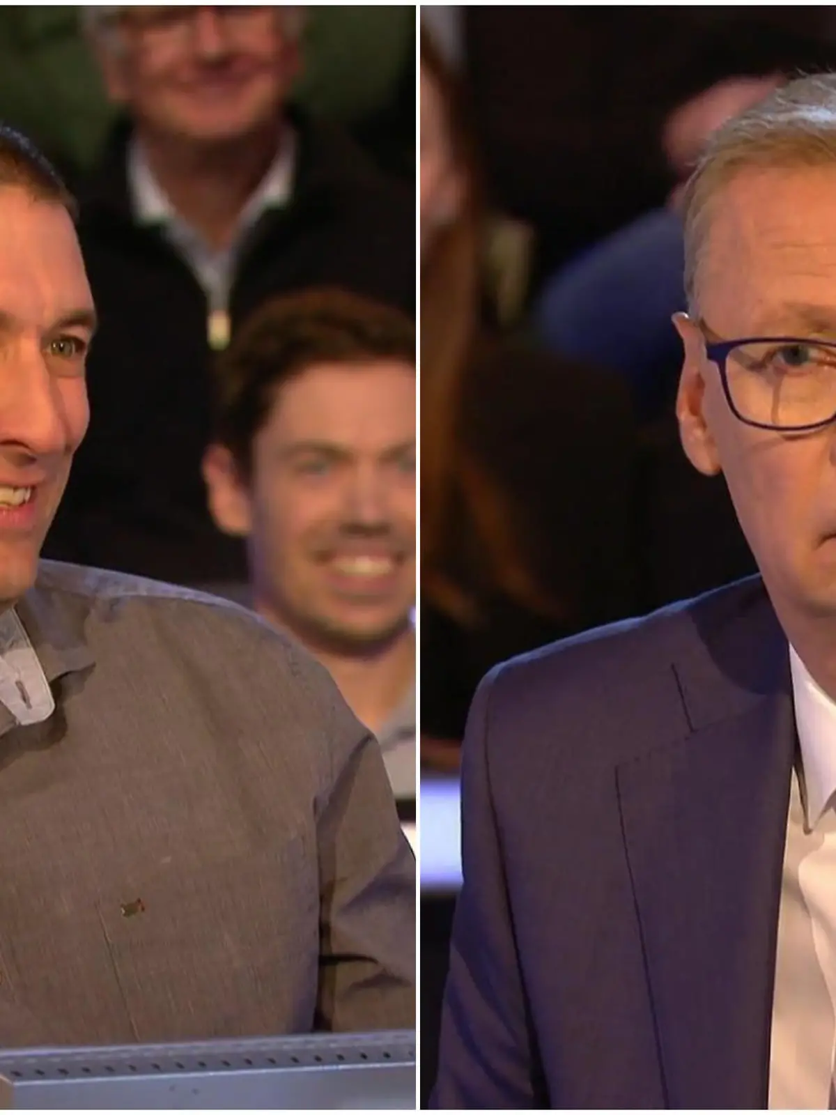 „Wer wird Millionär?“-Kandidat Niklas Kaeseler und Günther Jauch