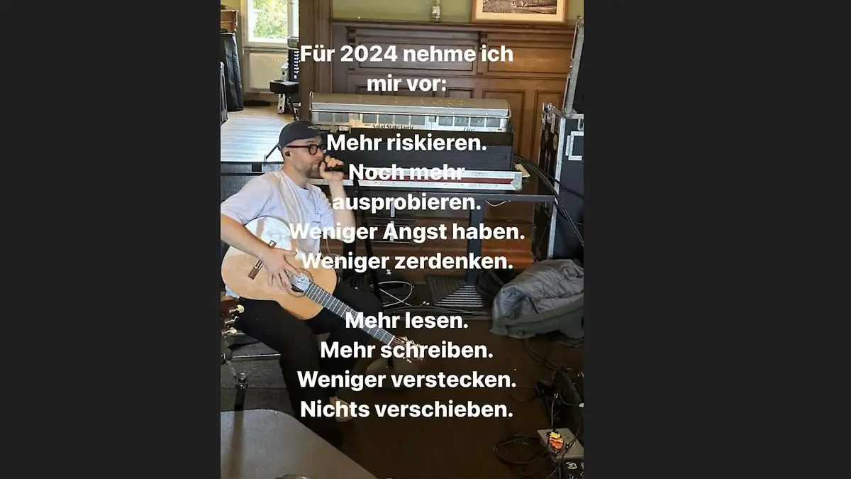 Mark Forster und seine Vorsätze für 2024