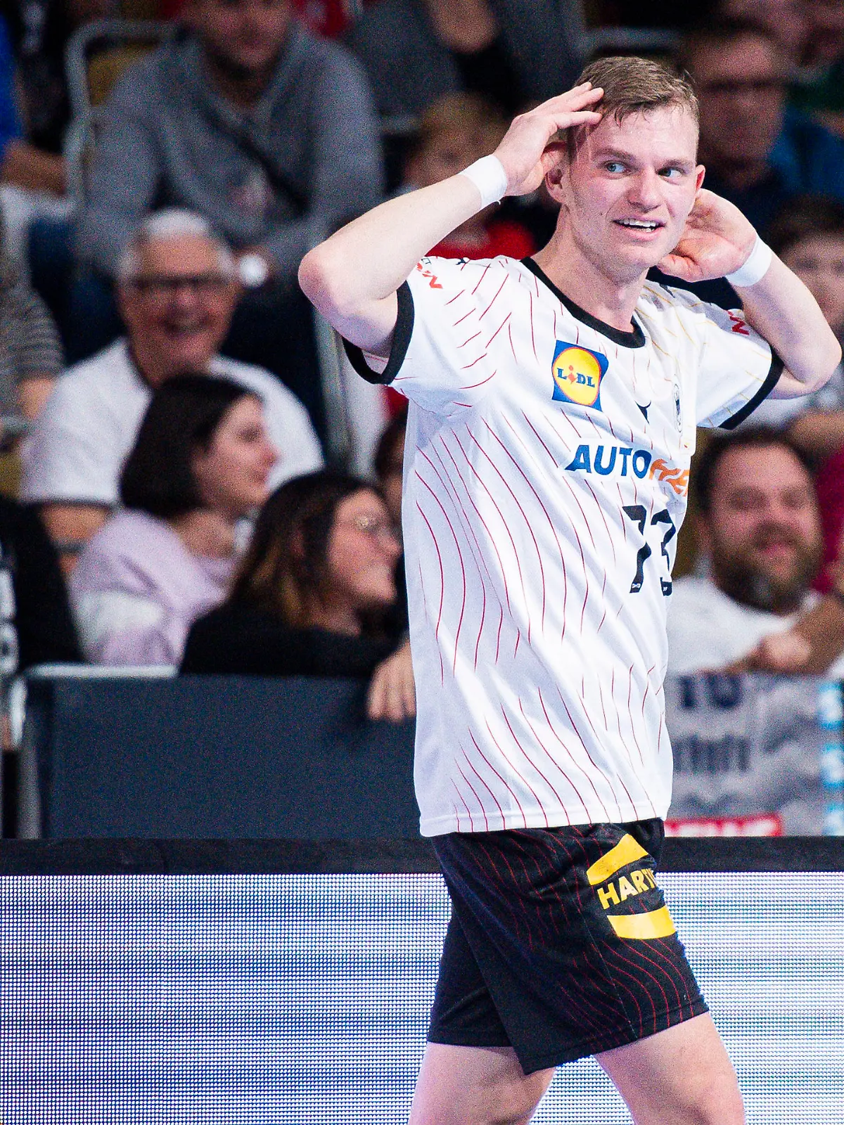 05.11.2023 - Tag des Handballs 2023, Herren-Länderspiel, Deutschland - Ägypten: Timo Kastening (Deutschland) Foto: Noah Wedel