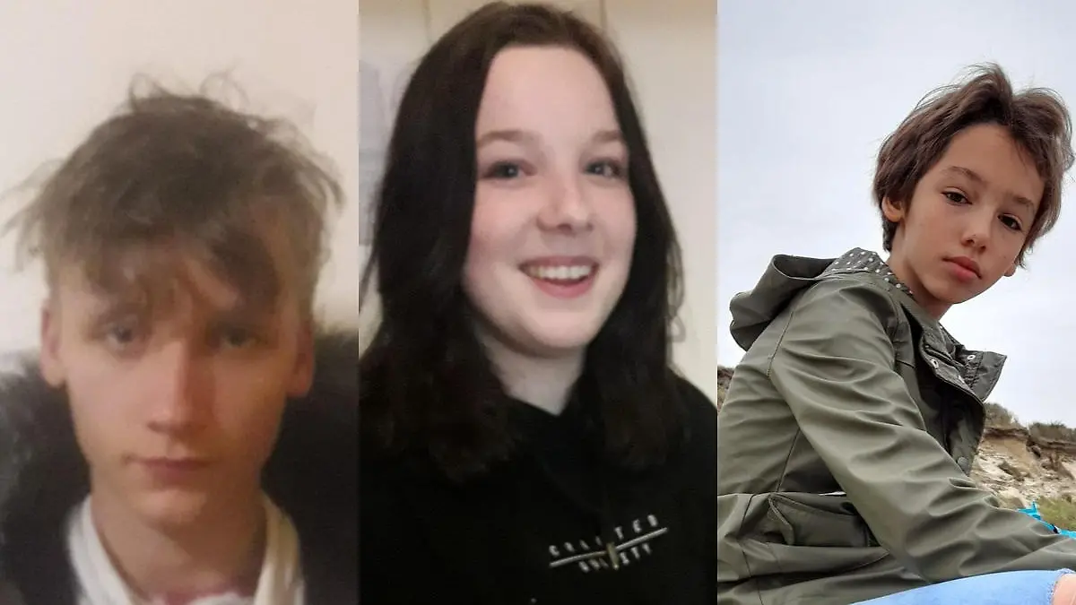Seit der Silvesternacht werden die drei Jugendlichen Mike Leon, Tia-Shaleen und Leonie-Katharina vermisst.