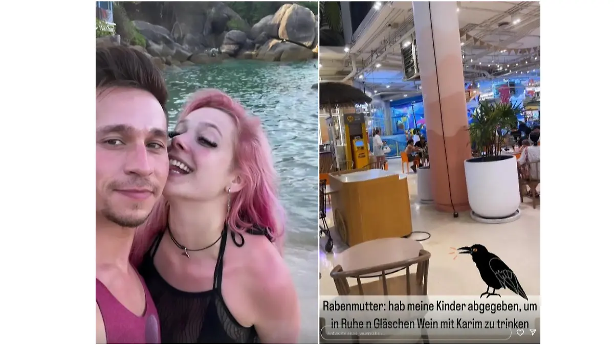 Anne Wünsche zeigt einen seltenen Schnappschuss mit ihrem Freund Karim