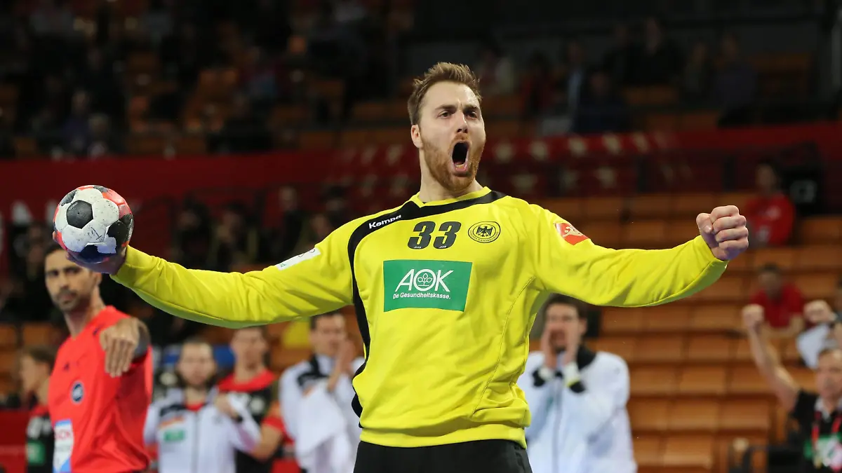 Torwart Andreas Wolff / Freude / Emotion / jubelnd / Jubel nach gehaltenem Ball / / Handball EM EHF Europameisterschaft / DHB Nationalmannschaft Herren / Saison 2015/2016 / 20.01.2016 / BRDeutschland vs. Slowenien /
Goalkeeper Andreas Wolff happiness Emotion jubilant cheering After held Ball Handball euro EHF European Championship DHB national team men Season 2015 2016 20 01 2016 Aix vs Slovenia