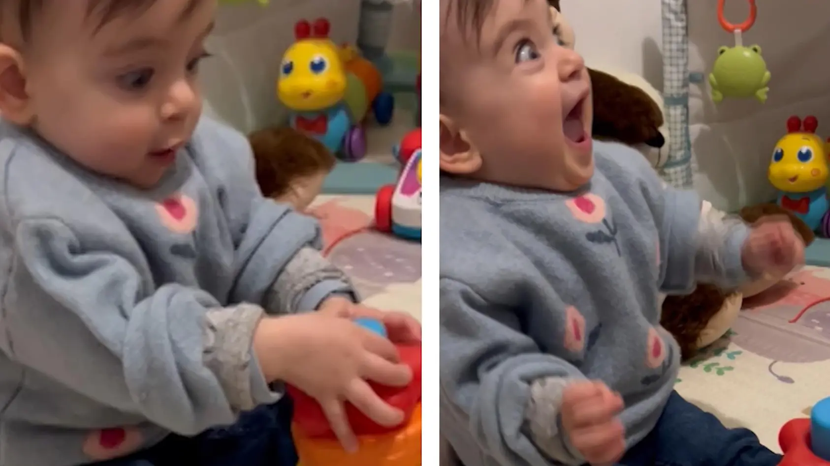 Stapelring-Spielzeug sorgt für Freude