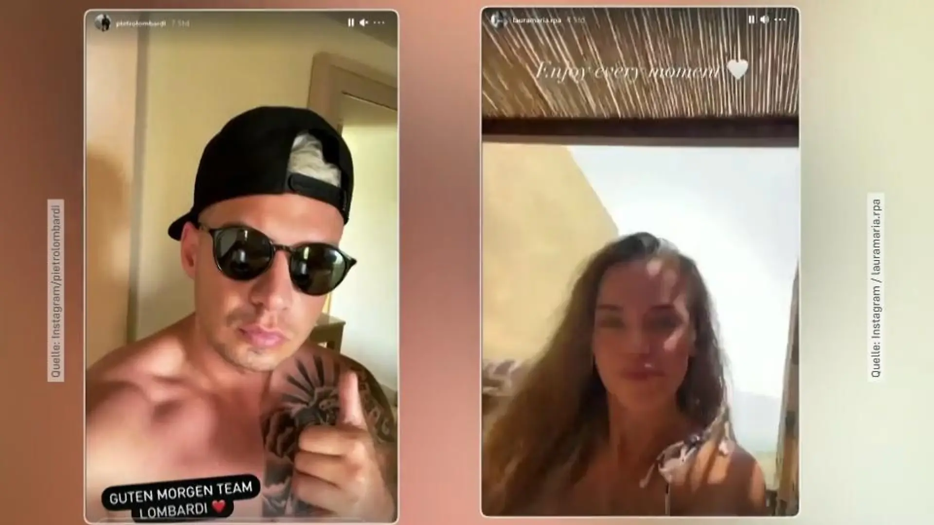 Pietro Lombardi und seine Ex-Freundin Laura Maria