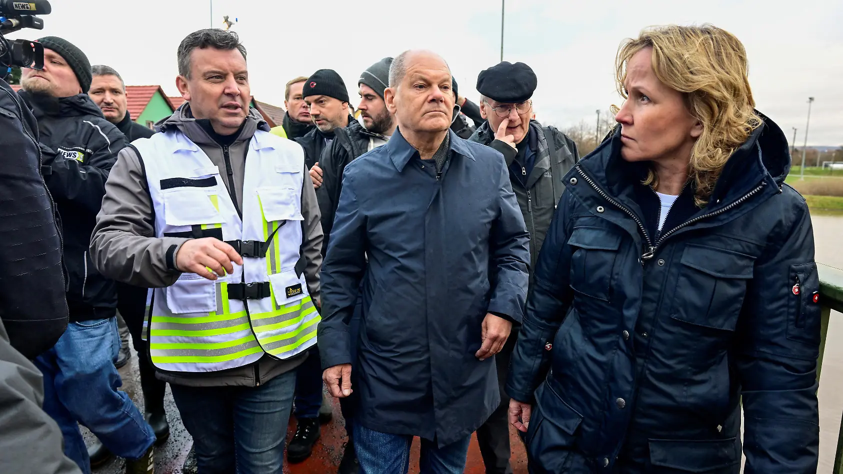 Unfreundlicher Scholz-Empfang