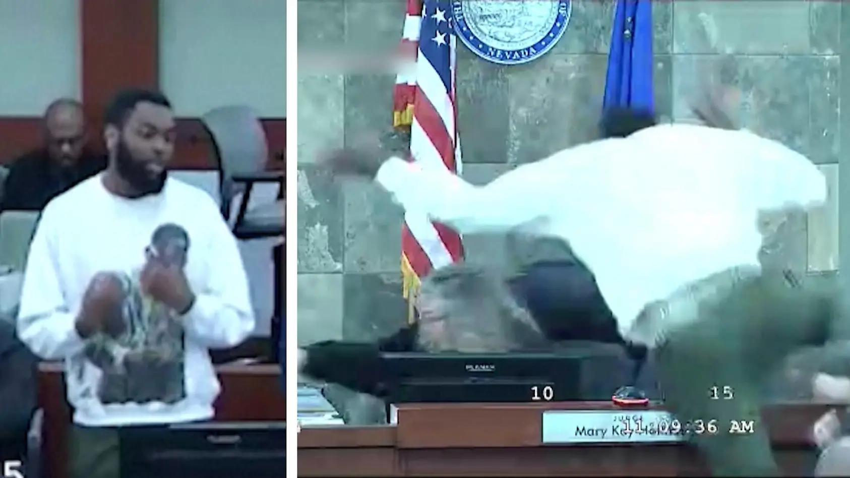 Straftäter geht auf Richterin los