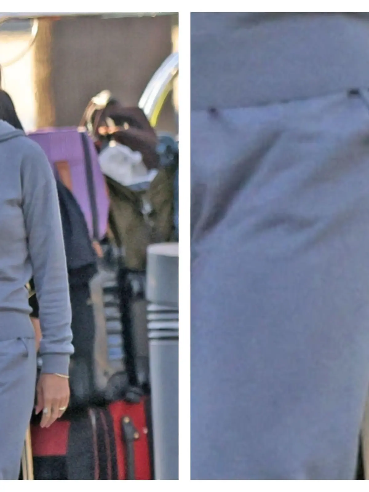 Katy Perry gut gelaunt in LA und Katy Perrys Hand trägt einen neuen Ring (Collage)