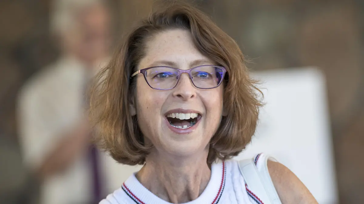Abigail Johnson, chairman and chief executive officer of Fidelity Investments, arrives for the Allen & Co. Media and Technology Conference in Sun Valley, Idaho, U.S., on Tuesday, July 10, 2018. The 35th annual Allen & Co. conference gathers many of America's wealthiest and most powerful people in media, technology, and sports. Photographer: David Paul Morris/Bloomberg via Getty Images