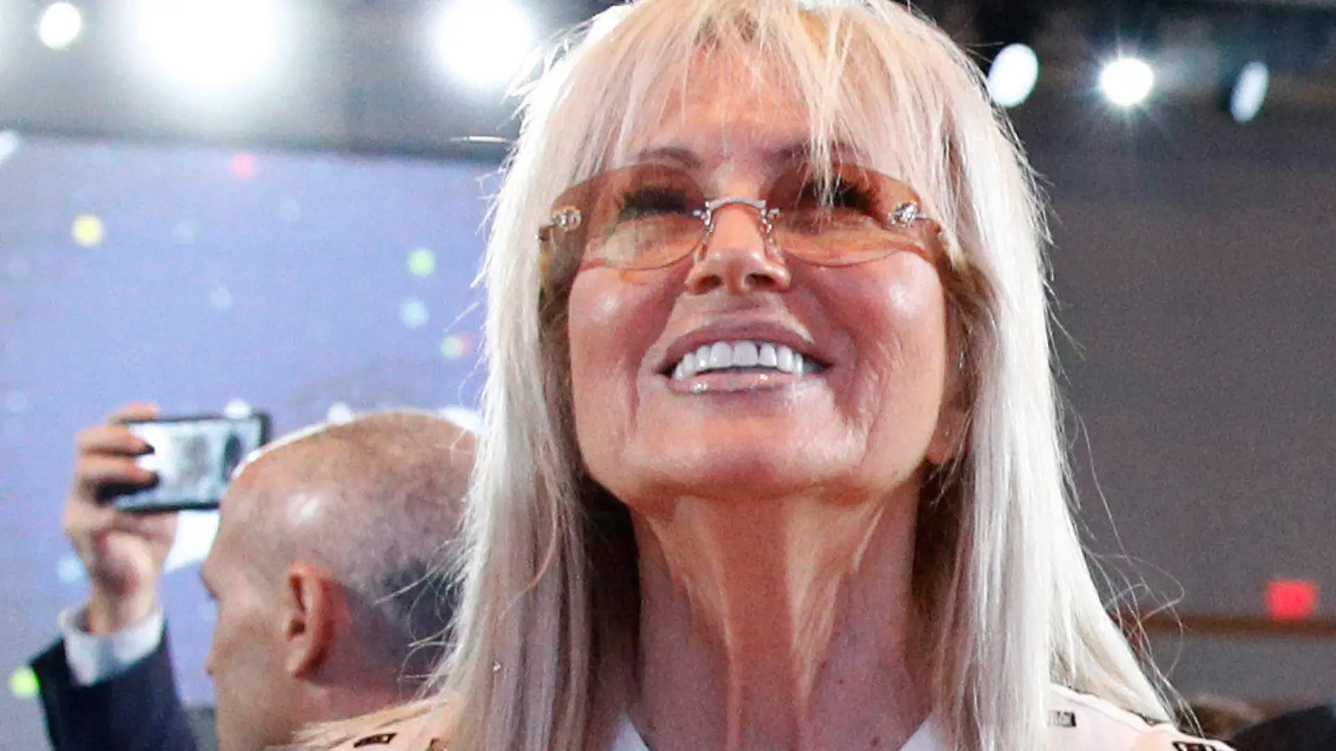 FILE - Miriam Adelson, wife of Las Vegas Sands Corporation Chief Executive and Republican mega donor Sheldon Adelson, listens as President Donald Trump speaks at the Israeli American Council National Summit in Hollywood, Fla., Saturday, Dec. 7, 2019. On Wednesday, Dec. 27, 2023, the NBA approved the sale of controlling interest of the Dallas Mavericks from Mark Cuban to the families that run the Las Vegas Sands casino company. (AP Photo/Patrick Semansky, File)