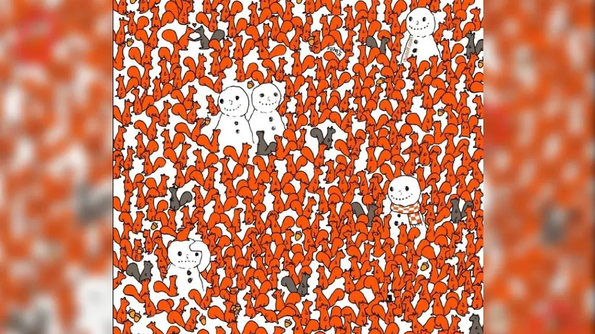 Suchbild Schneemänner ohne Nasen