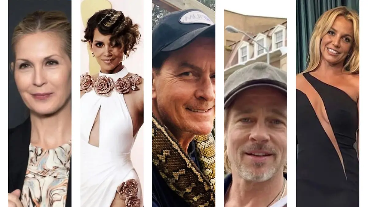 Charlie Sheen, Halle Berry, Kelly Rutherford, Britney Spears, Brad Pitt