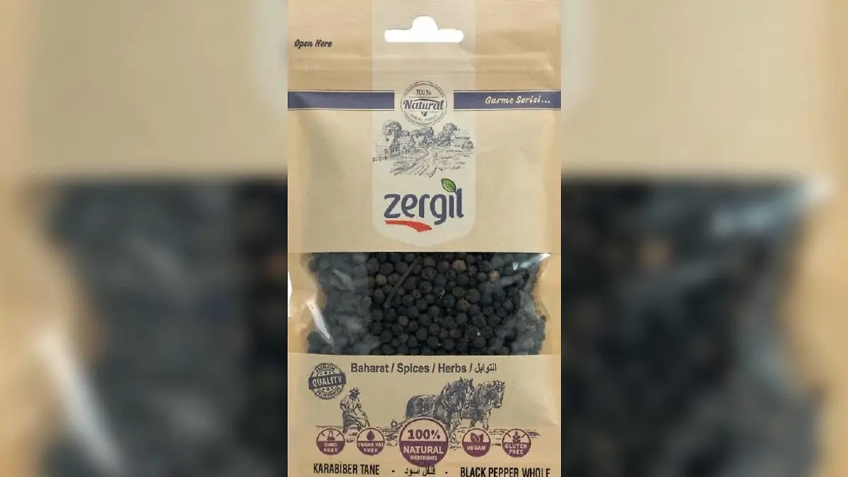 Schwarzer Pfeffer von Zergil Spices & Herbs wird zurückgerufen.