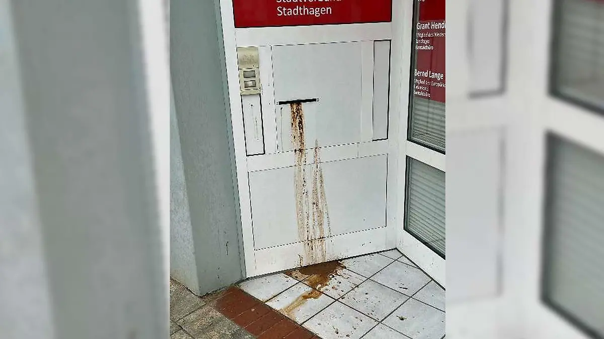 Der Briefkasten vom SPD-Parteibüro in Stadthagen wurde mit Kot verunreinigt.