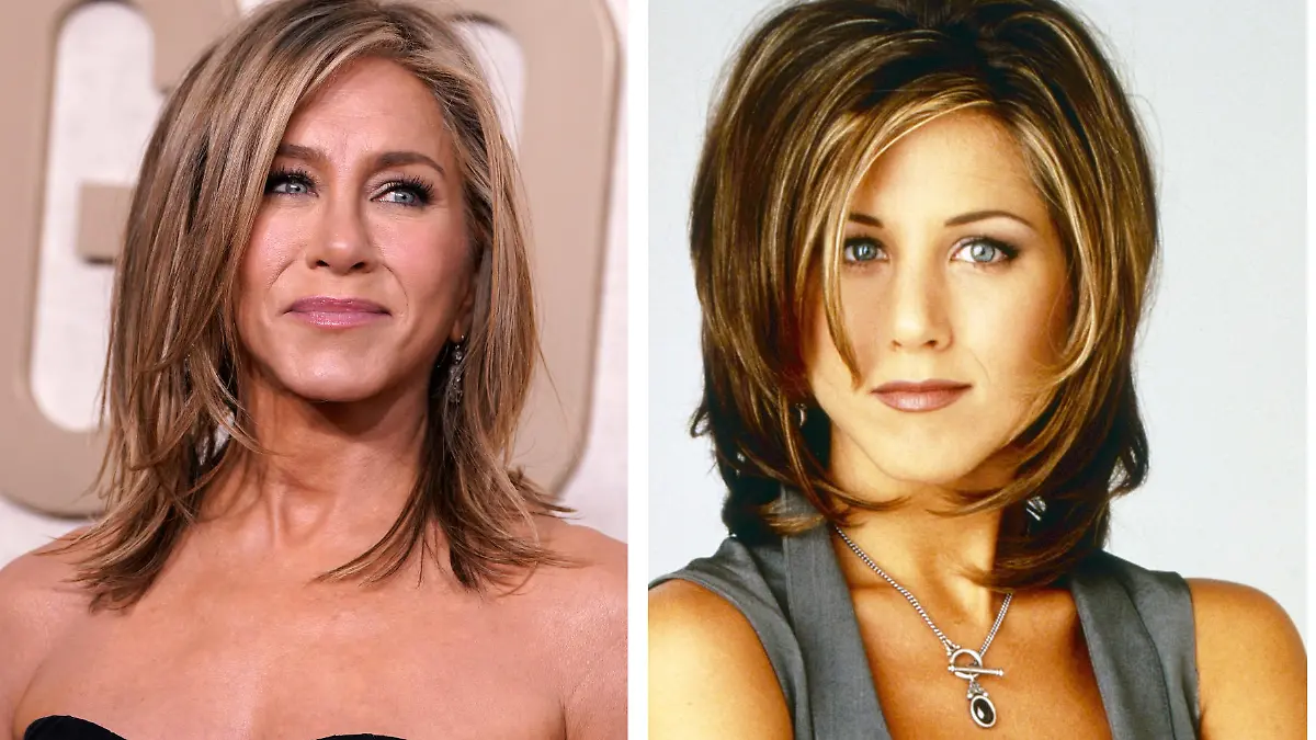 Jennifer Aniston begeistert bei den Golden Globes 2024 mit einer neuen Version der legendären Rachel-Frisur.