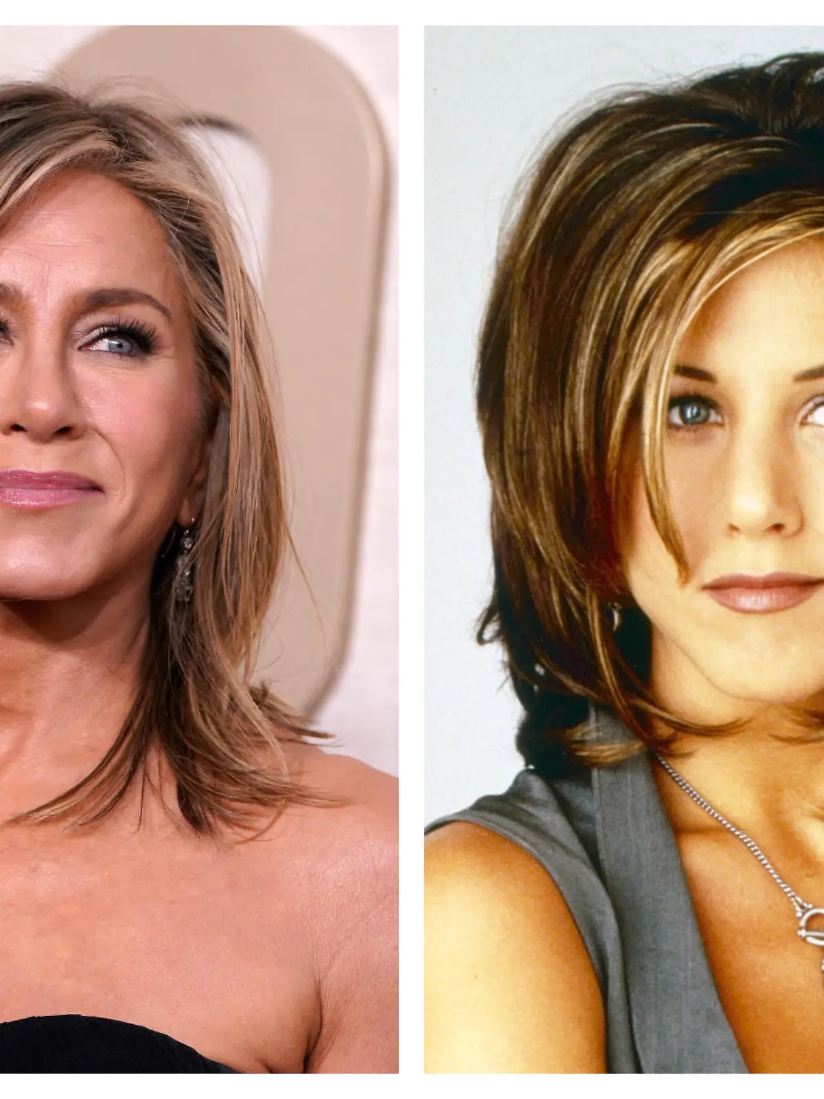 Jennifer Aniston begeistert bei den Golden Globes 2024 mit einer neuen Version der legendären Rachel-Frisur.