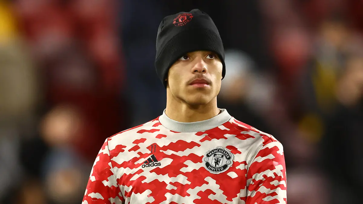 London, England, 19th January 2022. Mason Greenwood of Manchester United, ManU during the Premier League match at Brentford Community Stadium, London. Picture credit should read: David Klein / Sportimage PUBLICATIONxNOTxINxUK SPI-1473-0004 