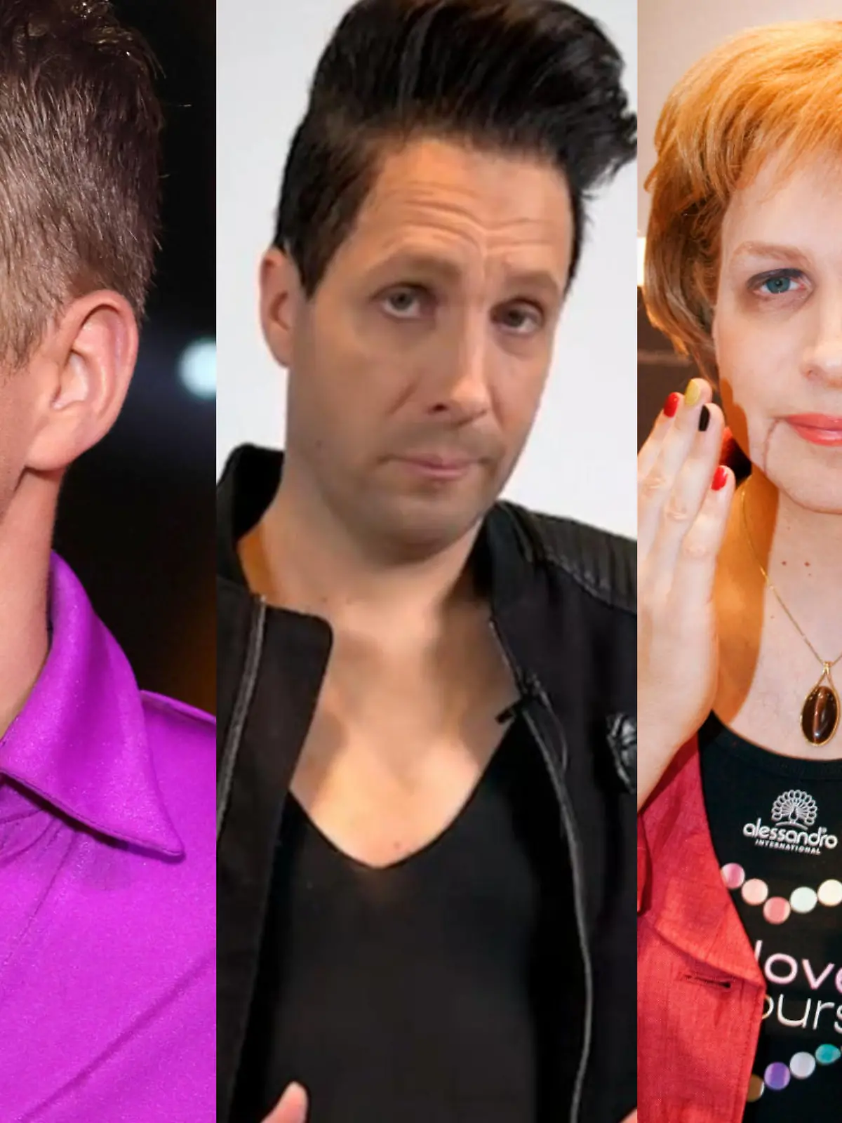 Oliver Pocher als Biyon Kattilathu, Angela Merkel und Till Lindemann.