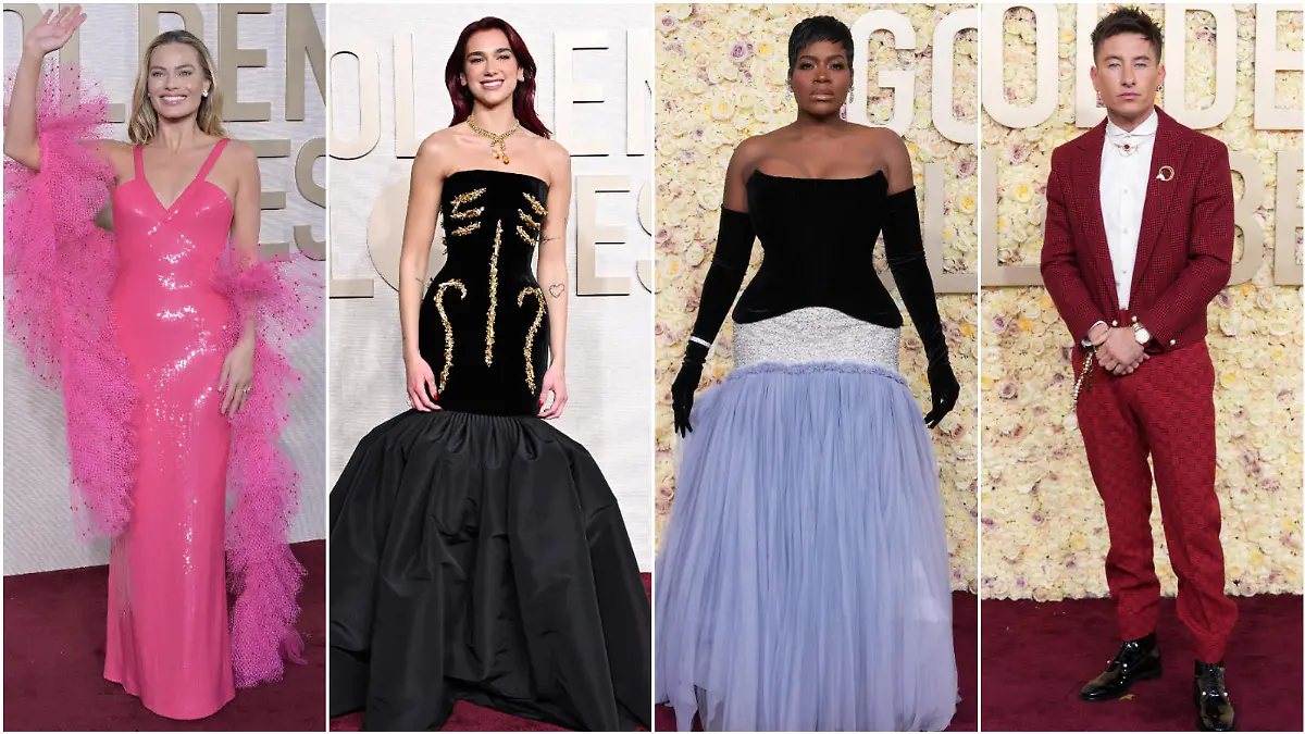Margot Robbie, Dua Lipa, Fantasia und Barry Keoghan (Collage)
