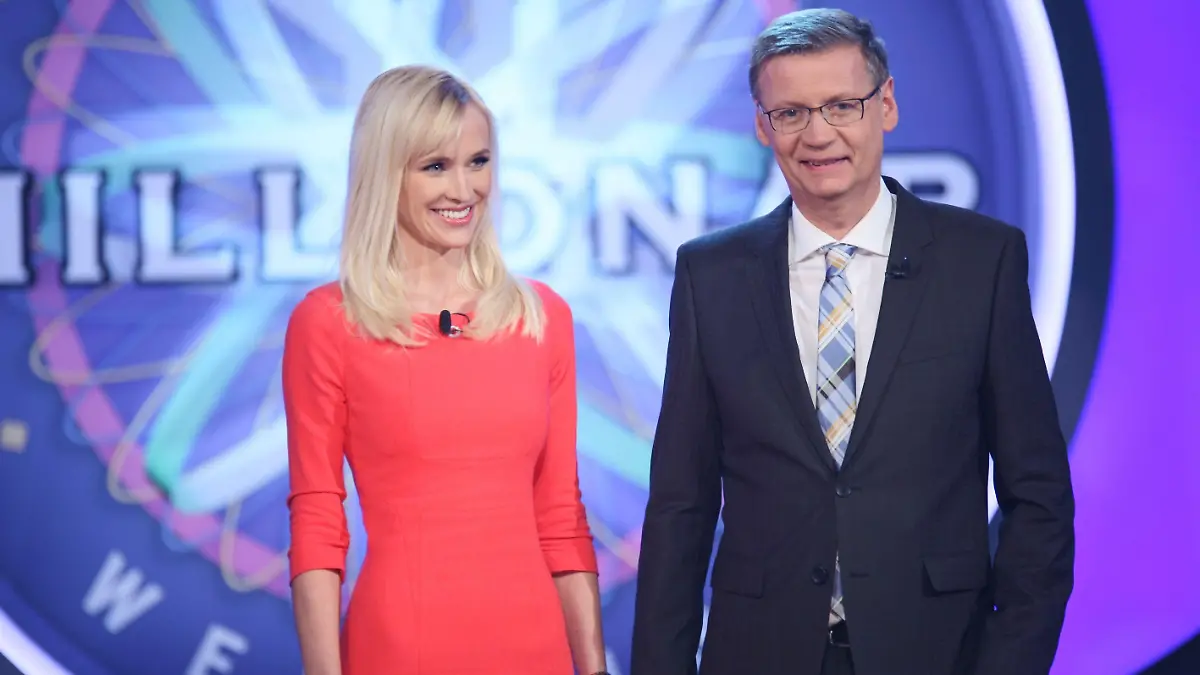 Günther Jauch mit Lisa Loch aus Essen