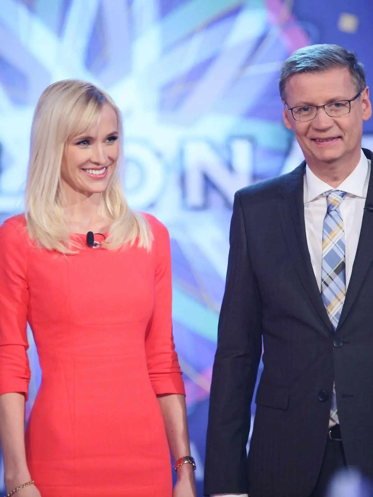 Günther Jauch mit Lisa Loch aus Essen