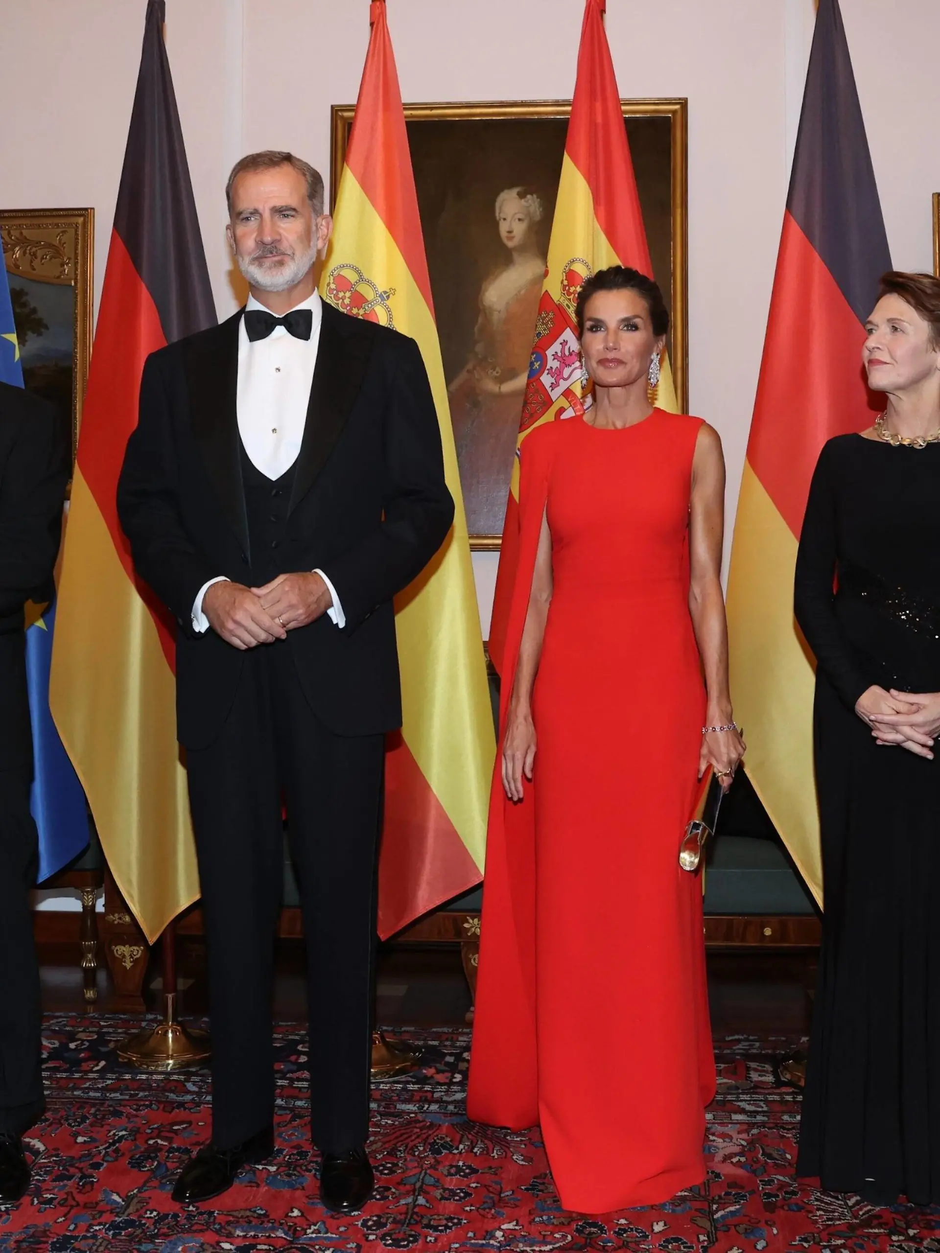  17-10-2022 Gala German President Frank-Walter Steinmeier and King Felipe and Queen Letizia and Elke Buedenbender pose for a photo ahead of a banquet at the presidential Bellevue Palace in Berlin  PUBLICATIONxINxGERxSUIxAUTxONLY Copyright: xPPEx