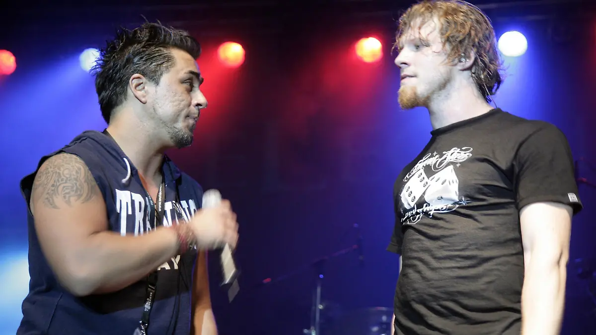 Mike Leon Grosch und Tobias Regner im Duett Live im Konzert im Huxleys in Berlin