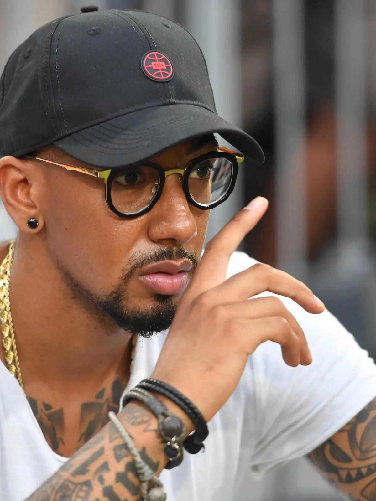 Jerome BOATENG (Bayern Muenchen),,in zivil,privat, Einzelbild,angeschnittenes Einzelmotiv,Portraet,Portrait,Porträt. Halbfinale 2/ FC Bayern Muenchen-FC Liverpool 0-3. Fussball,Audi Cup 2017 am 01.08.2017.Saison2017/18,

Jerome Boateng Bavaria Munich in civilians Private Single Partly sliced Single subject Portrait Portrait Portrait Semi-finals 2 FC Bavaria Munich FC Liverpool 0 3 Football Audi Cup 2017 at 01 08 2017  18  