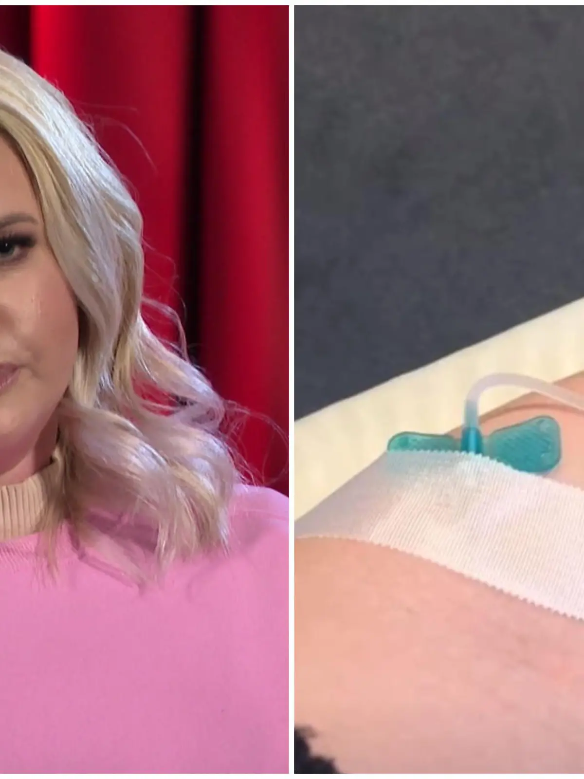 Sarah Knappik hängt am Tropf